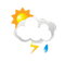 Погода в Парабели:переменная облачность возможна гроза